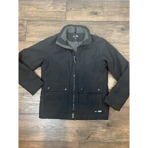 Abercrombie & Fitch Men's Thermo Peak Shell Lined Jacket Black S Water Repellent